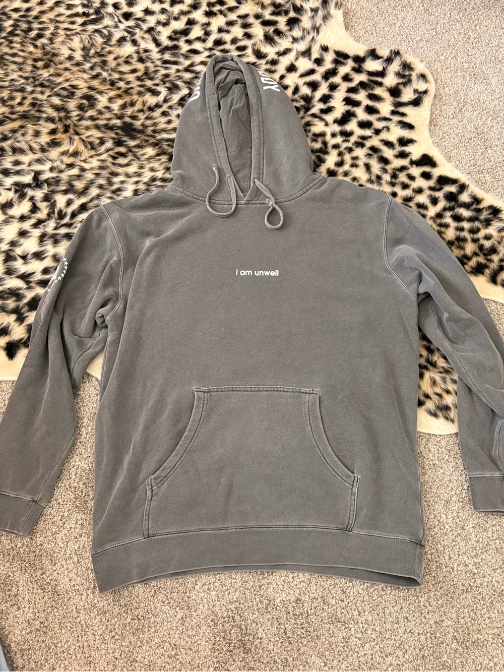 I Am Unwell Gray Pullover Hoodie